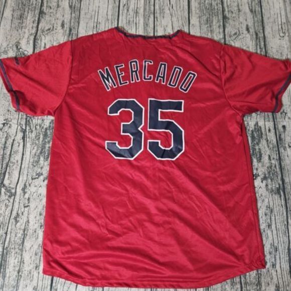 MLB Other - Cleveland indians jersey Oscar Mercado adult extra large 1XL‎ red match up mens